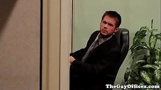 Merry office hunk drilled until they cum