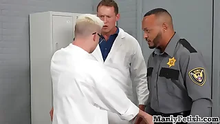 Mesmerized uniformed hunks prize IR 3some nearly infirmary