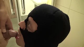 Piss drinking - wasting away challenge drinks piss from cock